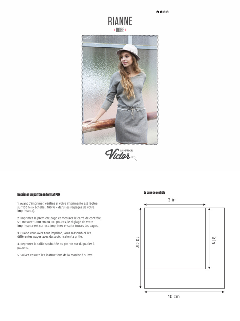 Robe Femme LMV T40 - La Mode Est À Vous - Gris - Coton - Taille 40