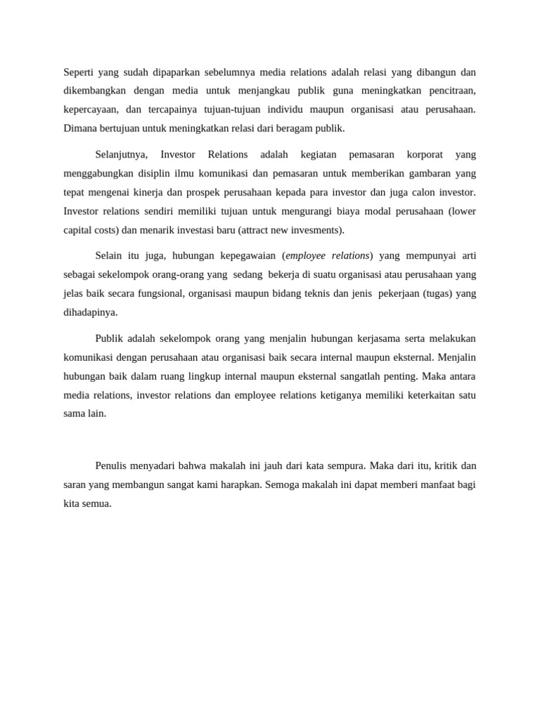 Employee Relations | PDF