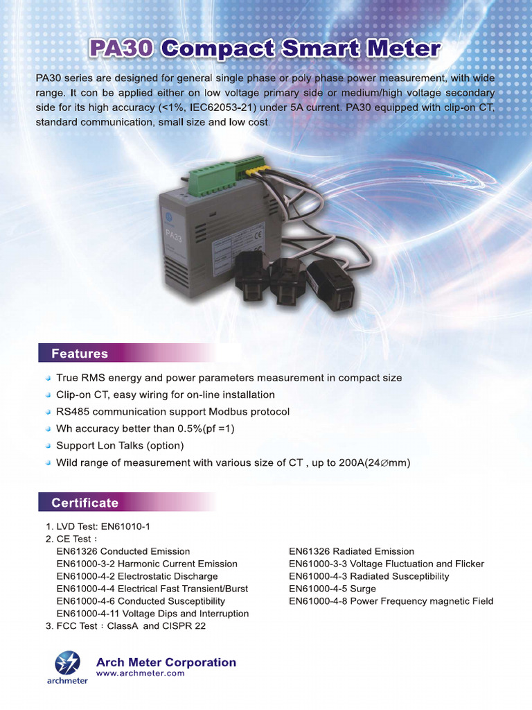 Product Datasheet Download | PDF