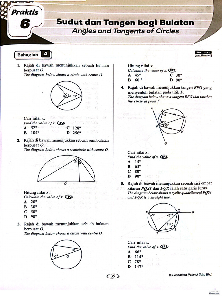 Form 3 math Geometry circle | PDF
