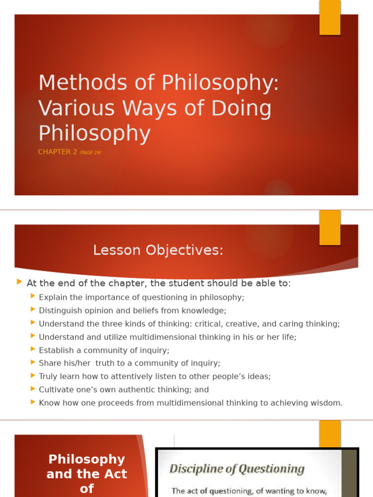 2 Methods of Philosophy | PDF