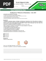 avaliações 2º bimestre 6 º ano tipo 3