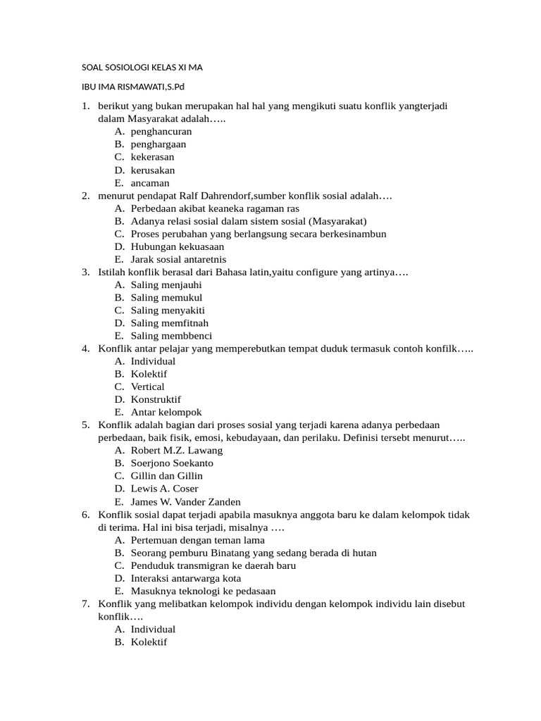 Membedah Struktur Pengetahuan: Panduan Lengkap Kisi-Kisi Soal Sosiologi SMA Kelas 1, 2, dan 3