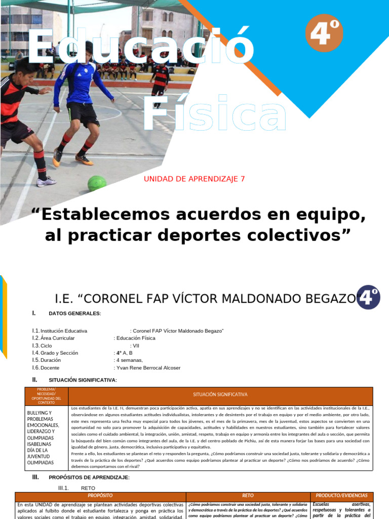 Unidad 7 4° 2024 | PDF | Aprendizaje | Crecimiento personal y profesional
