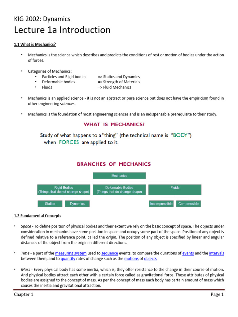 Lecture 1a | PDF