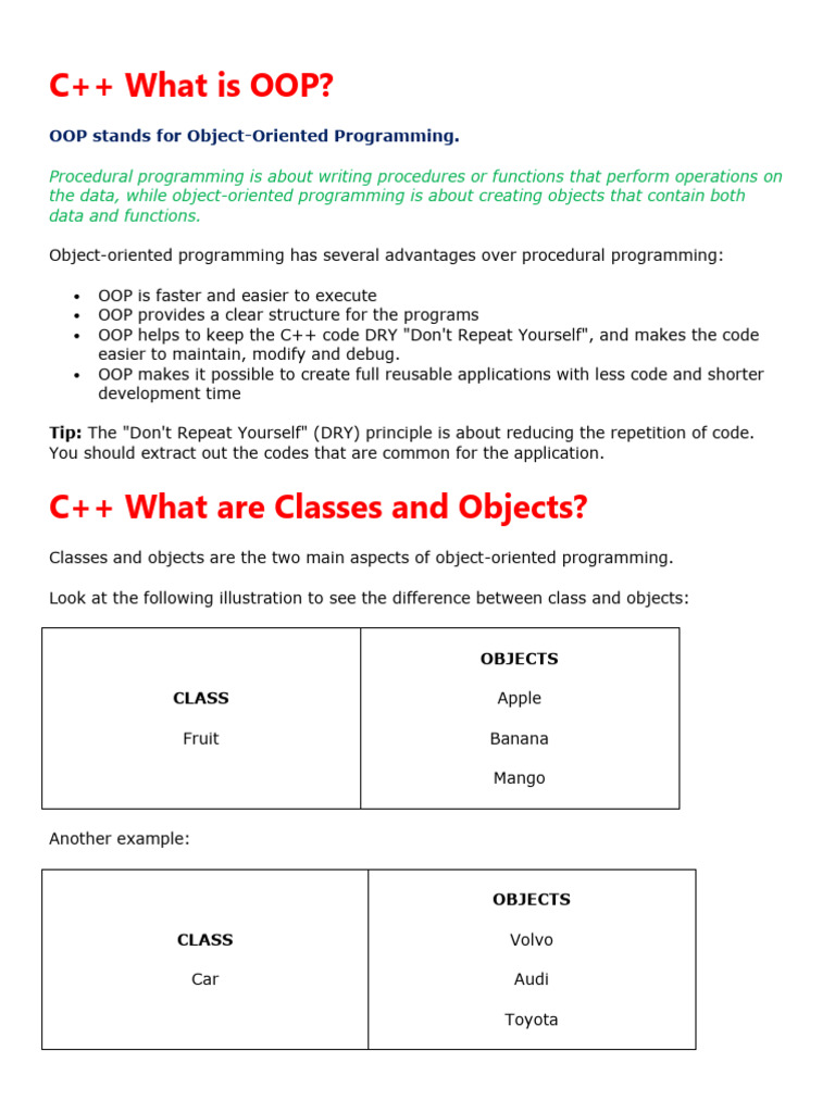 C++ Class | PDF