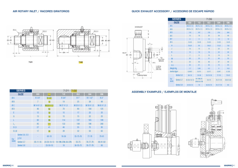 Goizper - Air Rotary Inlet - 702-02 | PDF