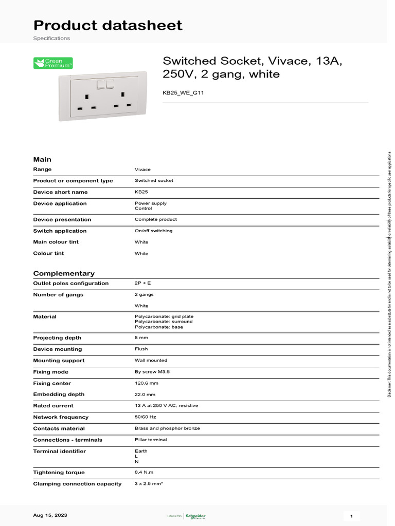 2 X 13 A Socket - Catalogue | PDF