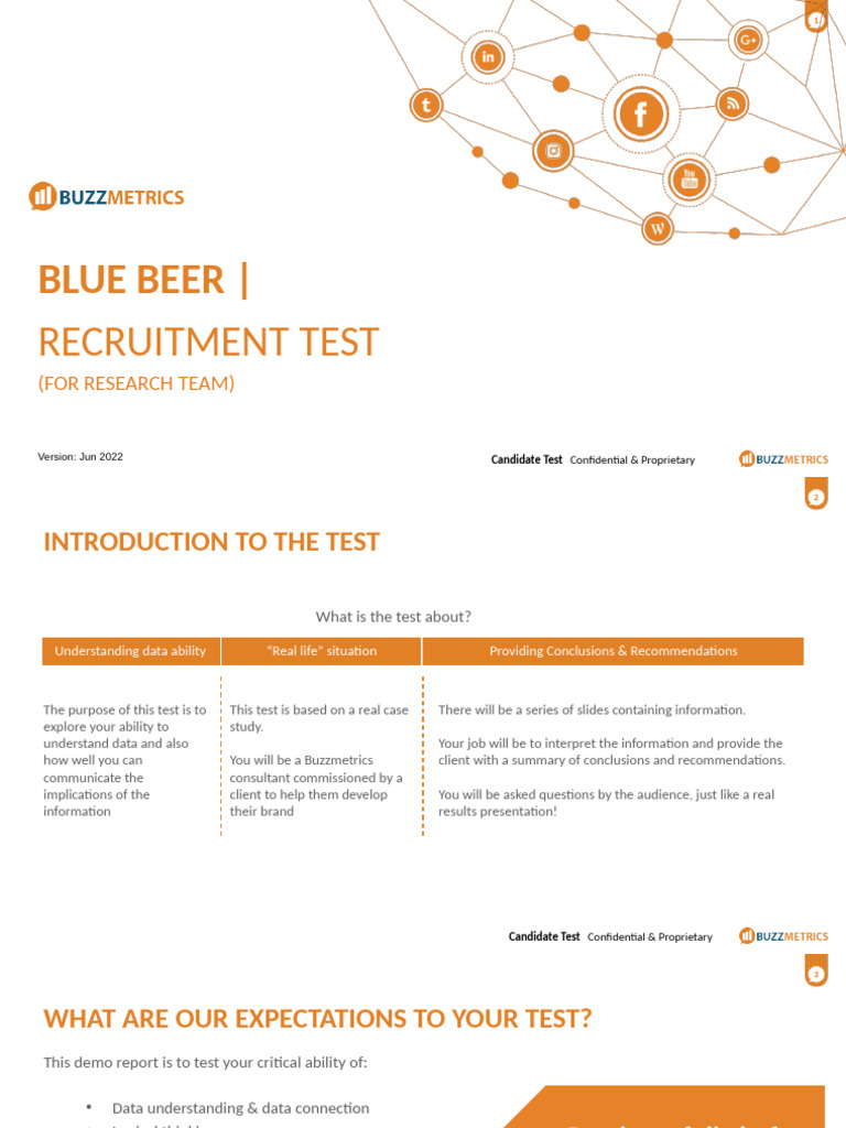 Buzzmetrics Blue Beer Test Social Media Research | PDF