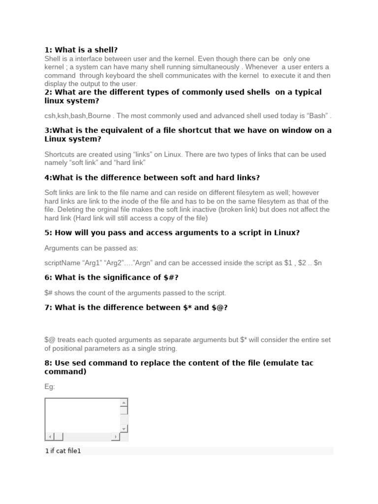 Scripting Interview Questions | PDF