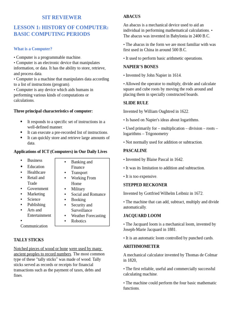 Sit Reviewer | PDF