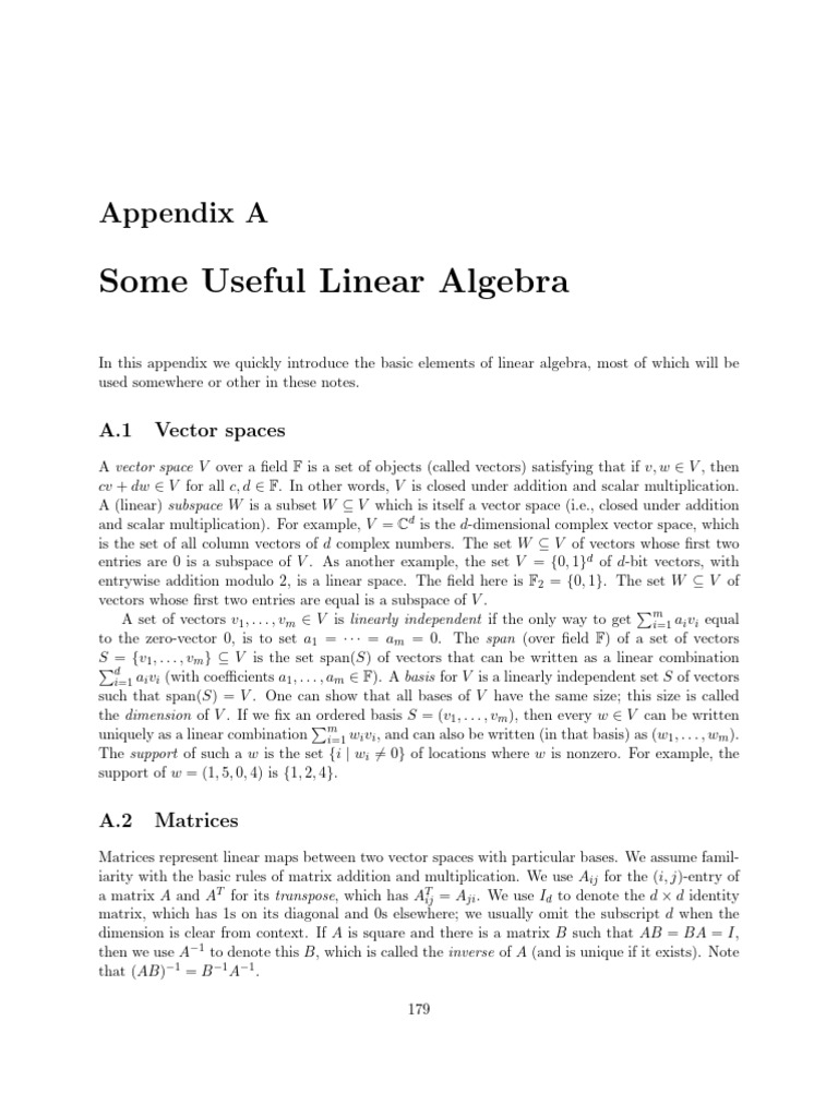 Linear Algebra | PDF
