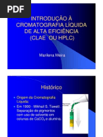 INTRODUÇÃO À HPLC