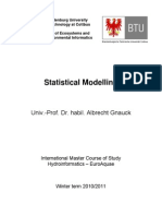 Statistical Modelling: Univ.-Prof. Dr. Habil. Albrecht Gnauck