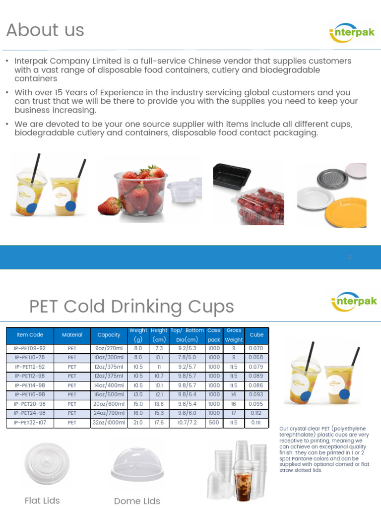 Interpak Company Limited Overview | PDF | Teaspoon | Spoon