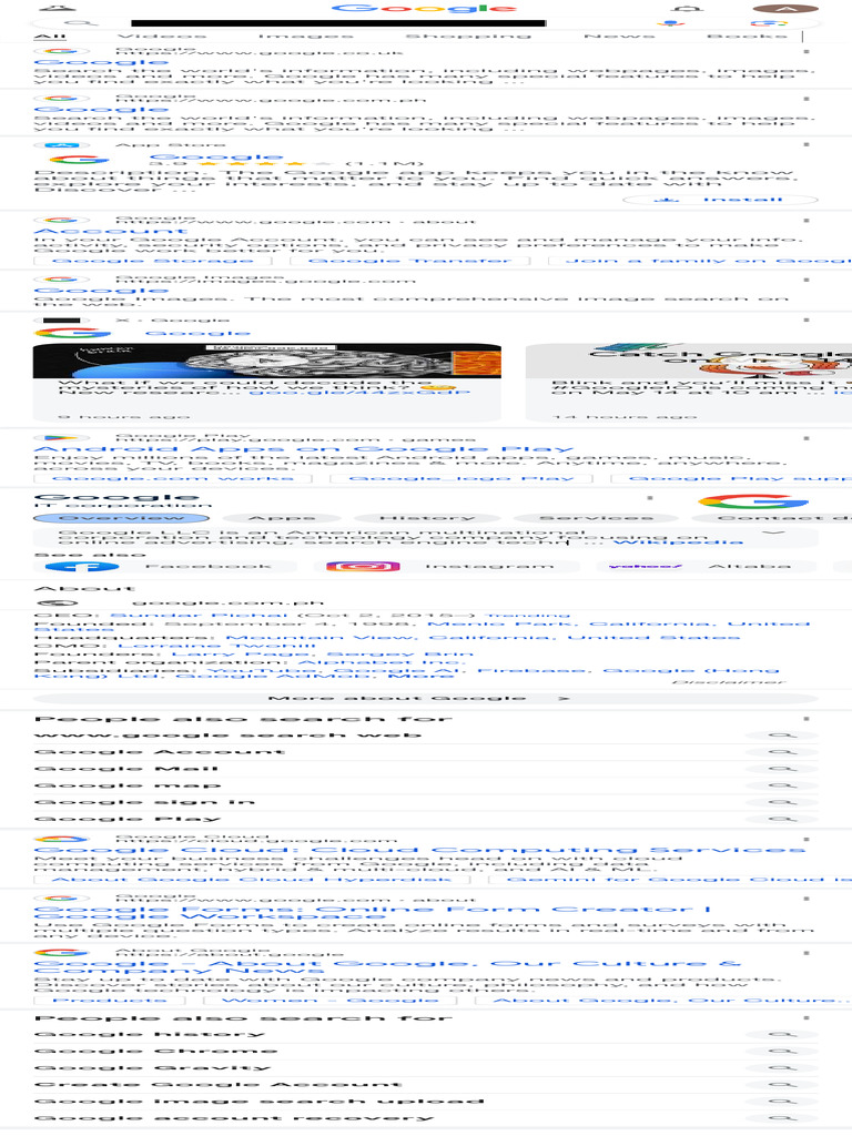 Google - Google Search | PDF