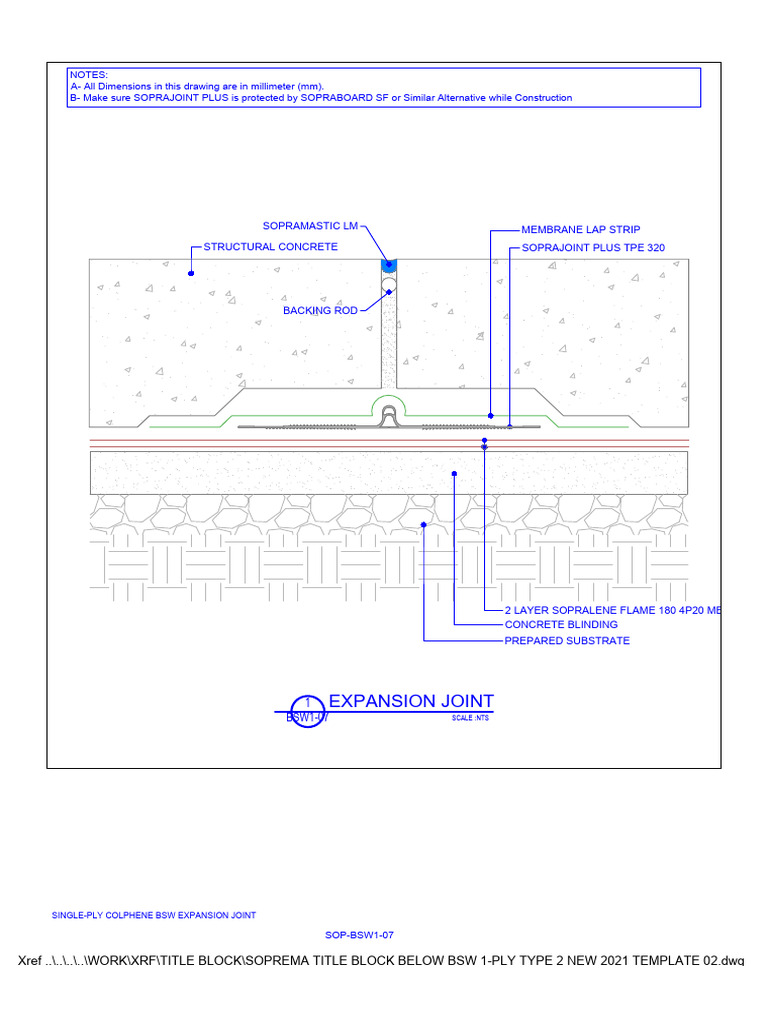 Soprajoint Plus Installation Details | PDF