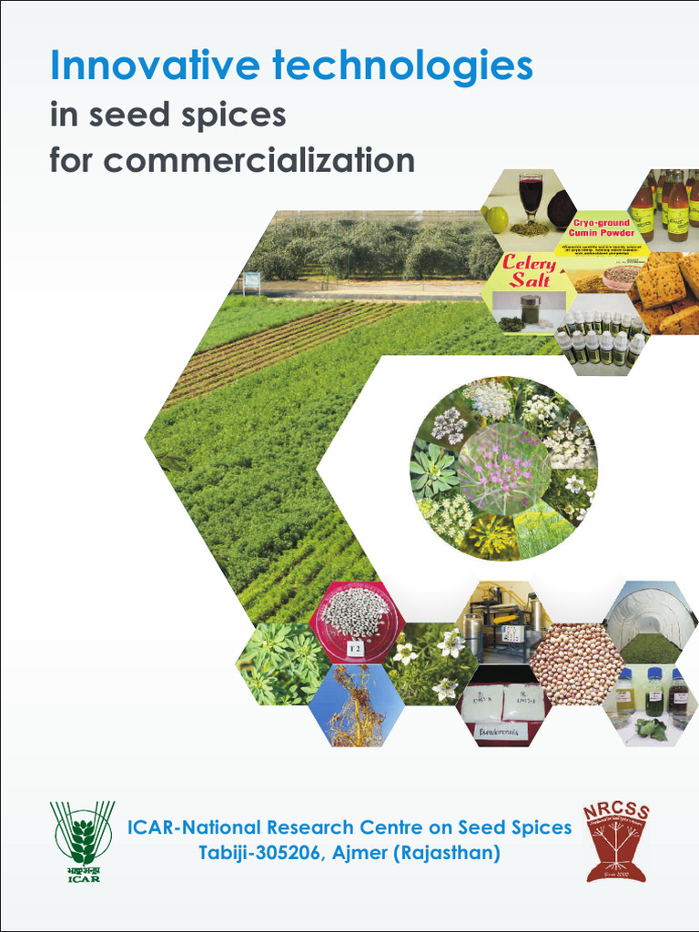 Innovative Technologies: in Seed Spices For Commercialization | PDF