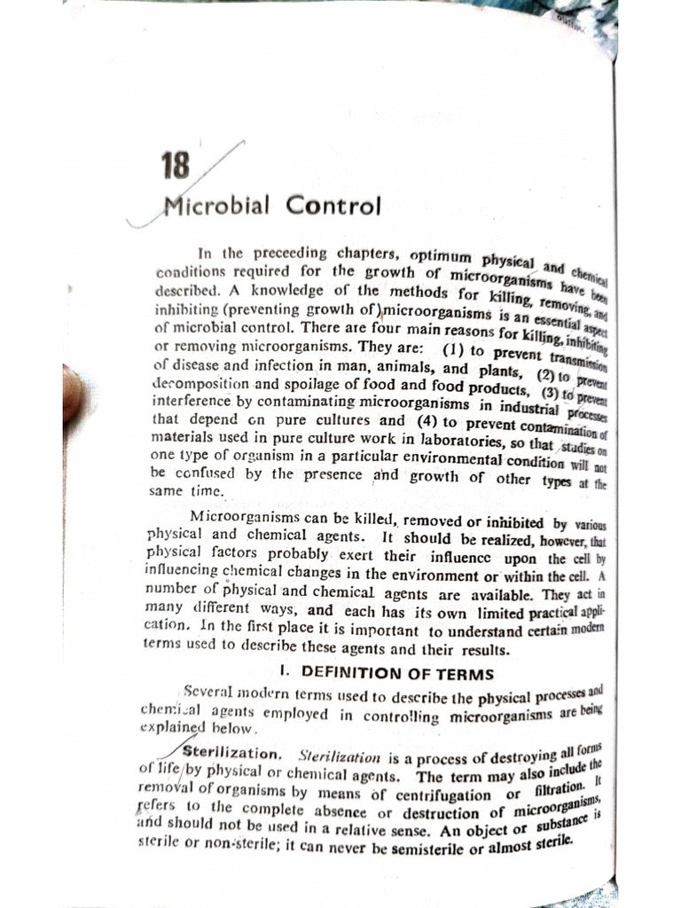 Microbial Growth Control | PDF