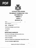 PSLE Standard Maths 2024 Paper 1 | PDF
