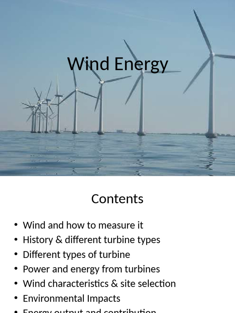 Sustainability Basic Wind Power | PDF