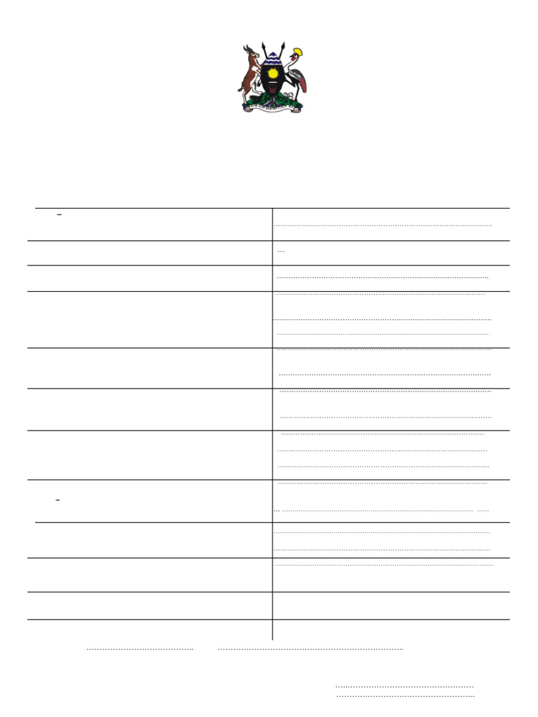 Uganda Business Name Registration Form | PDF | Practice Of Law | Common Law