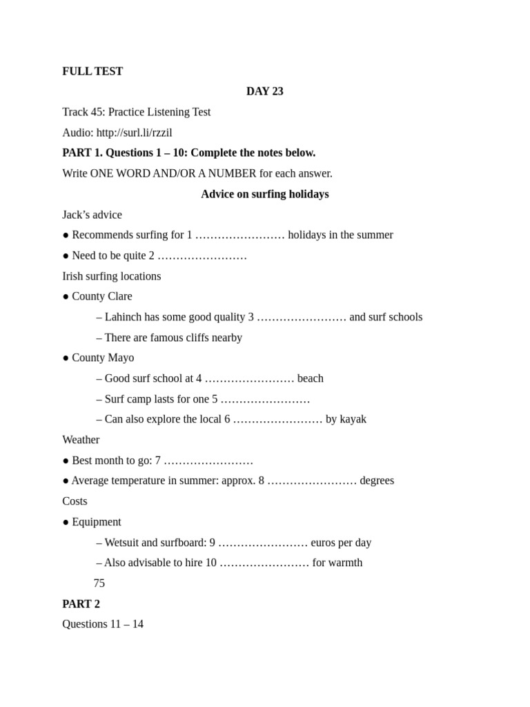 Full Test | PDF