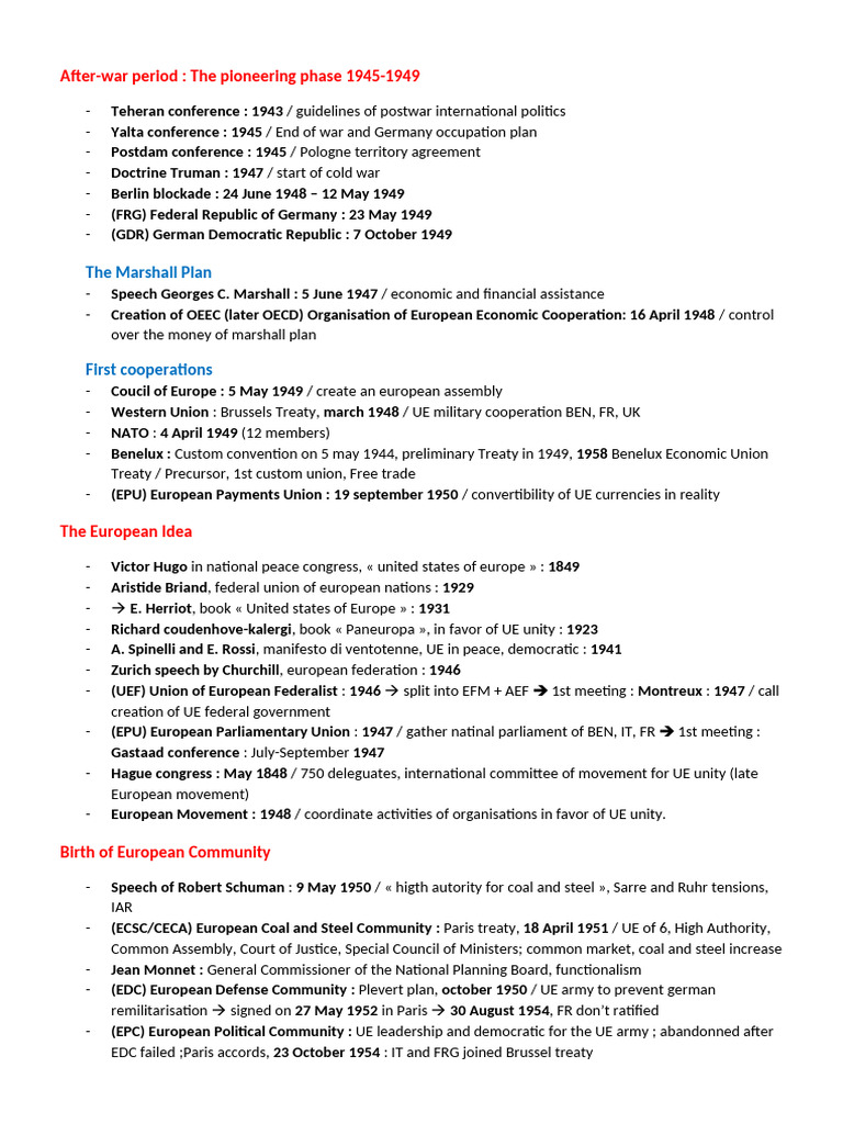 History of European Integration | PDF | European Union | Politics