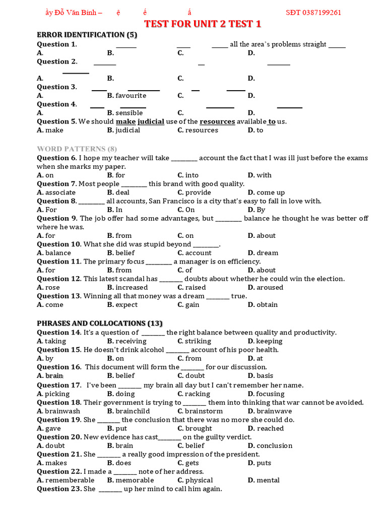 Test For Cae | PDF