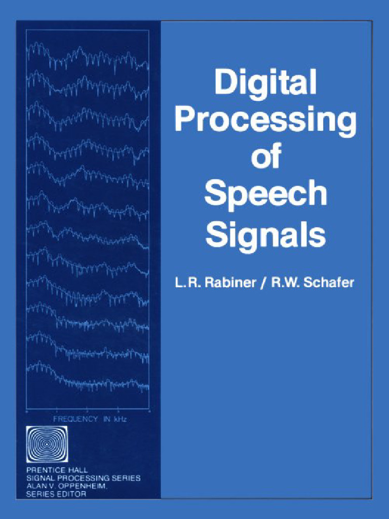 Digital Processing of Speech Signals (PDFDrive) | PDF