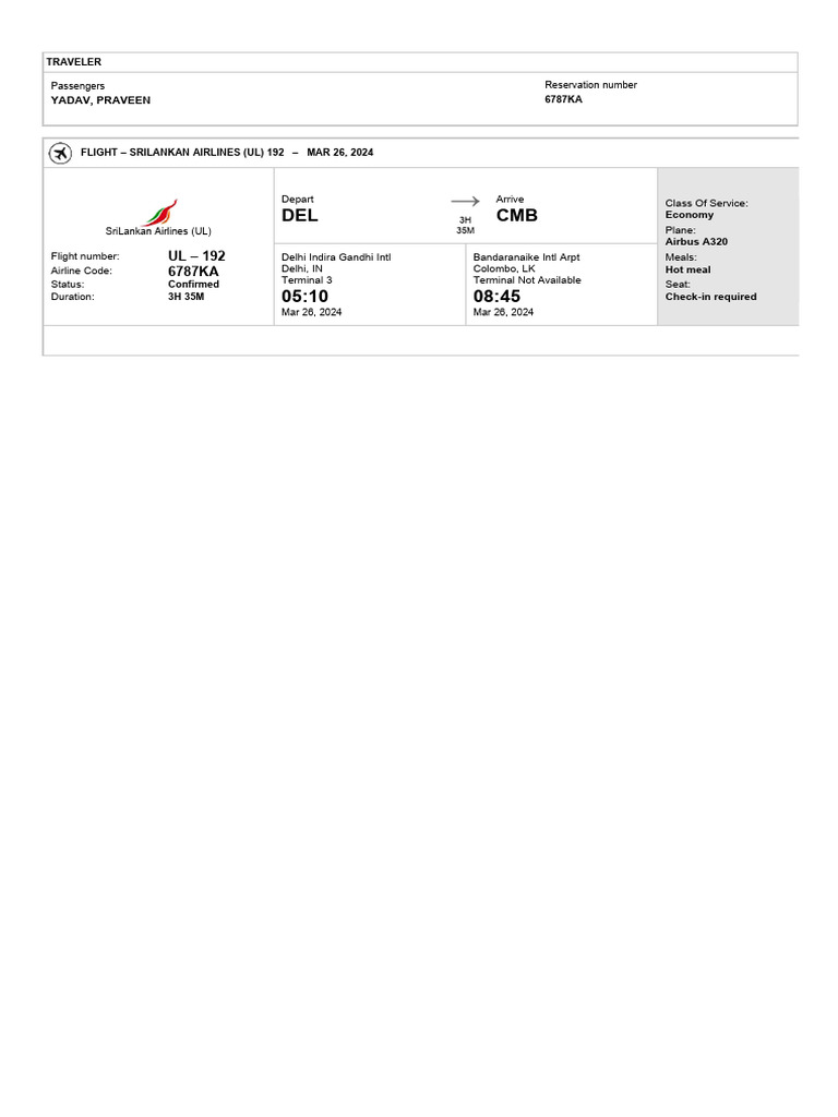 Flight Booking PDF