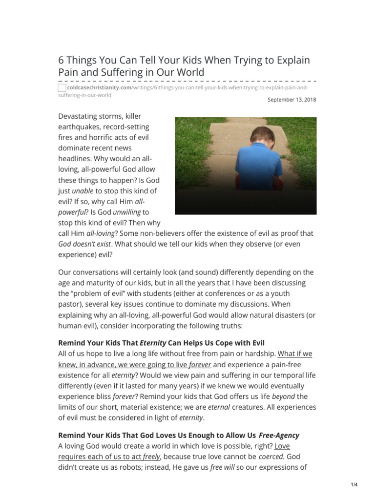 6 Things You Can Tell Your Kids When Trying To Explain Pain and ...