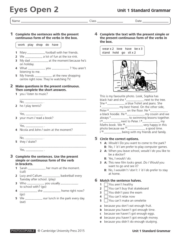 Present Simple or Present Continuous | PDF