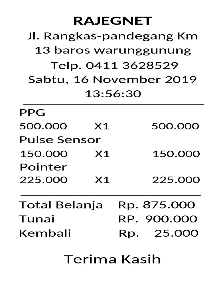 Struk Indomaret PDF