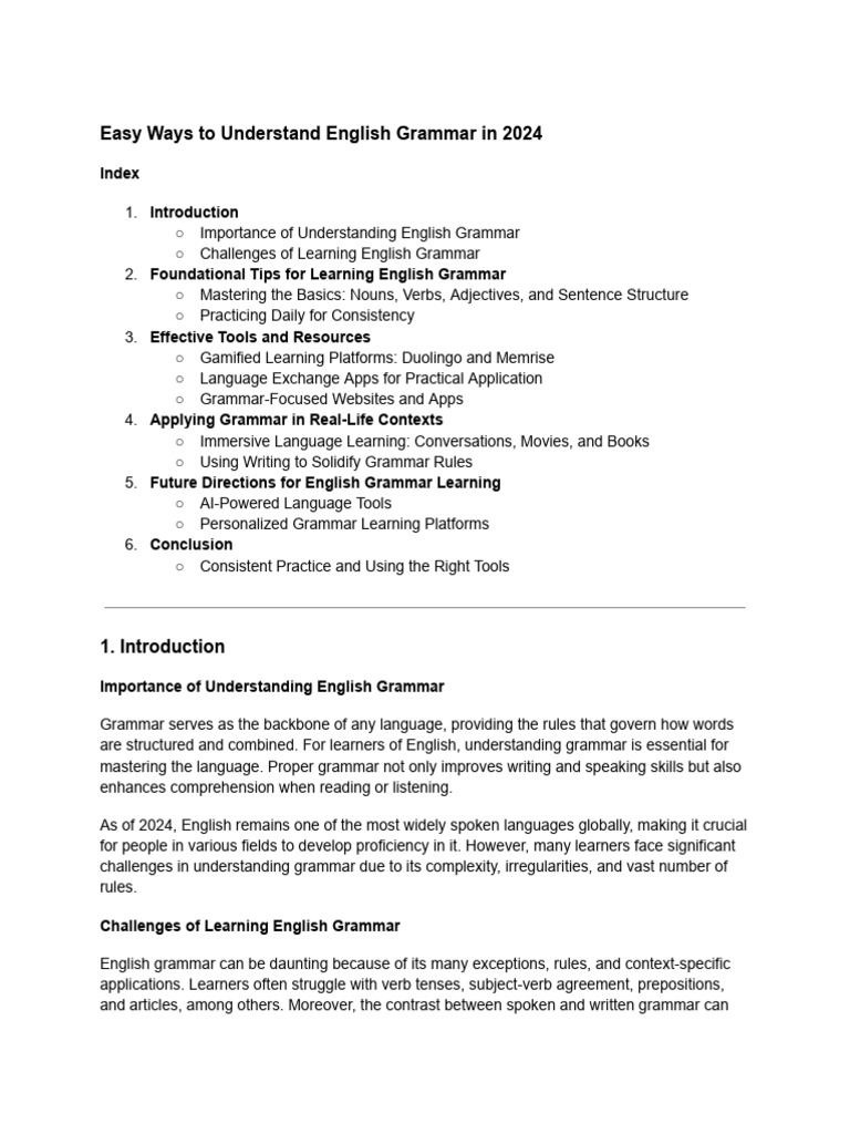 Master English Grammar Easily in 2024 | PDF | English Language ...