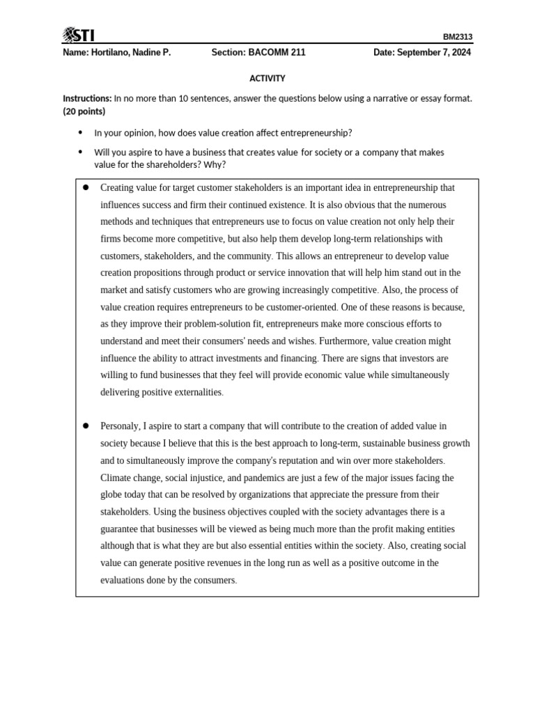 02 Activity 2 (13) Entrep | PDF