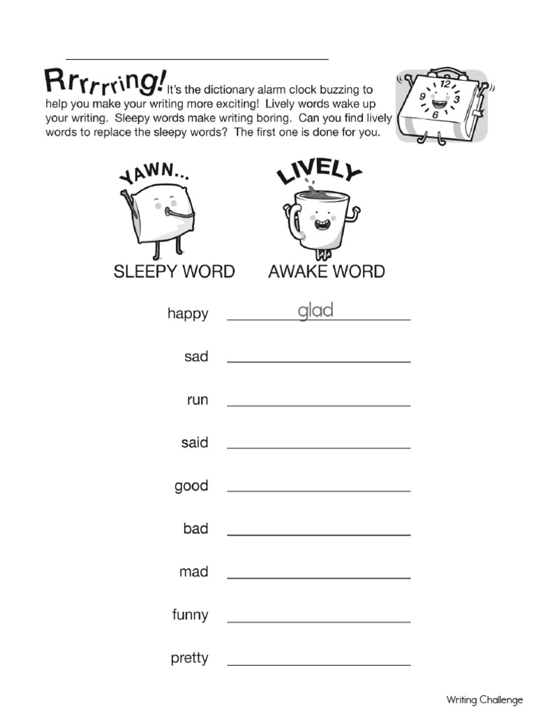 CREATIVE WRITING FOR KINDERGARTEN WORKSHEETS PDF visual data 8
