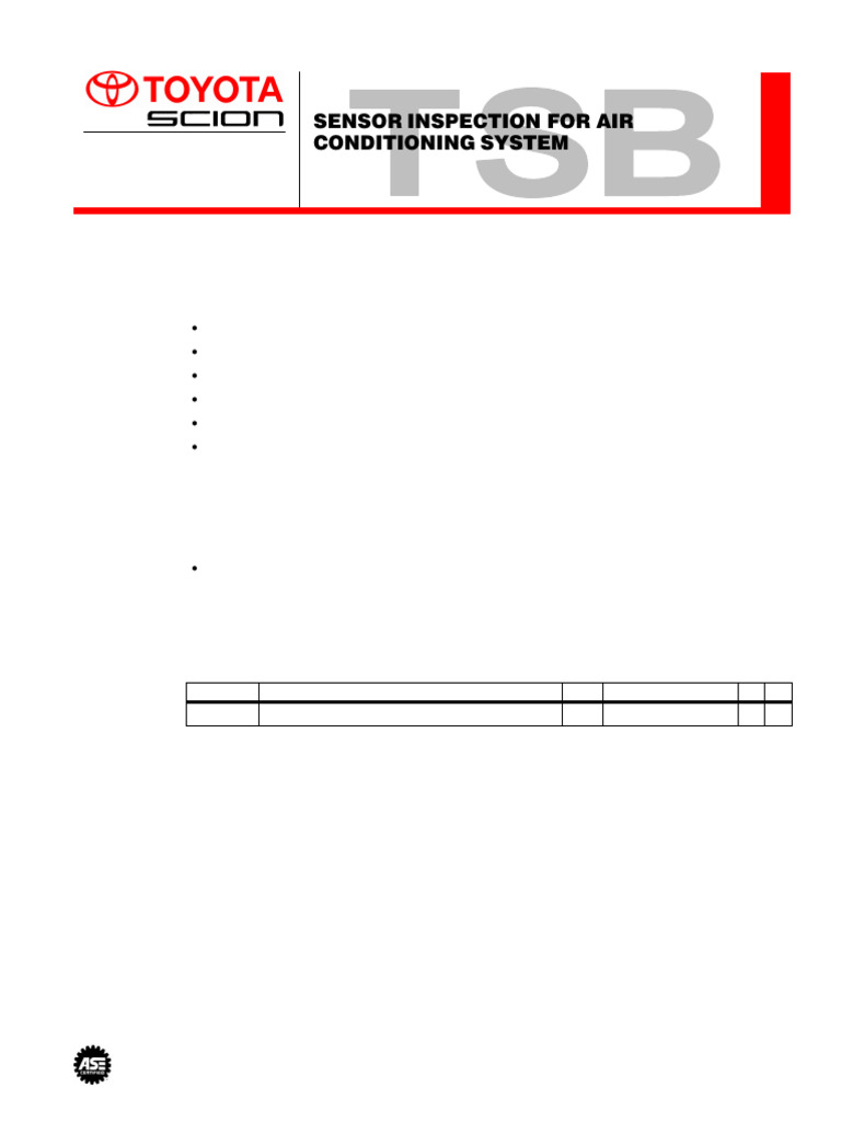 Ac009t Sensor Inspection For AC | PDF