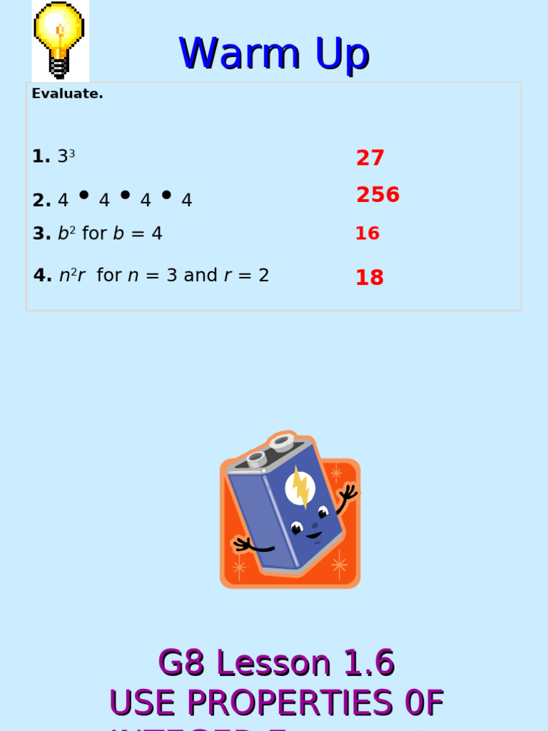 G8 Mult - and Div .Power | PDF