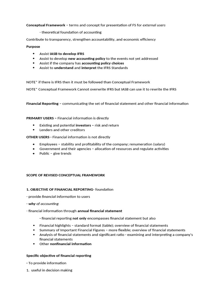 Financial Reporting Framework Overview | PDF | Historical Cost ...