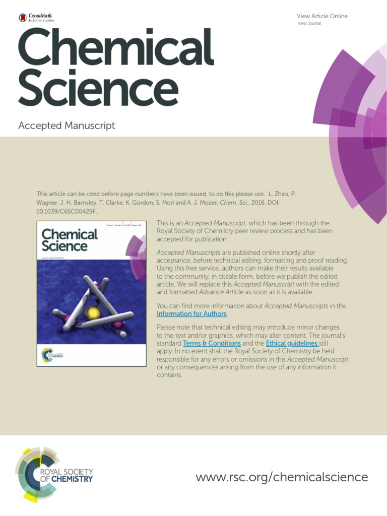 Chemical Science: Accepted Manuscript | PDF
