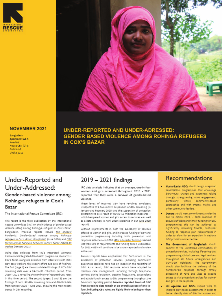 Under-Reported and Under-Adressed: Gender Based Violence Among Rohinga ...