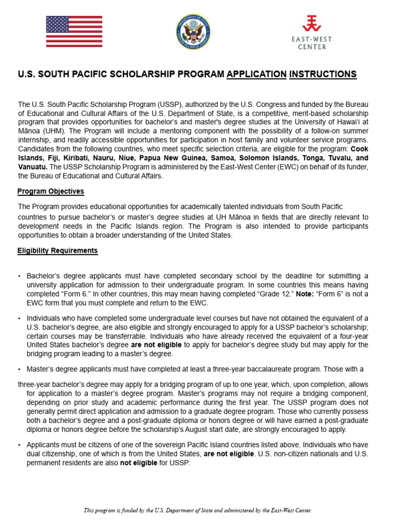 Application Instructions (USSP) | PDF