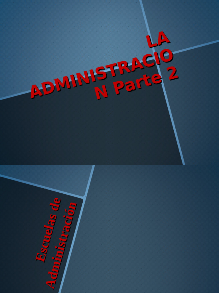 La Administracion Parte 2 | PDF