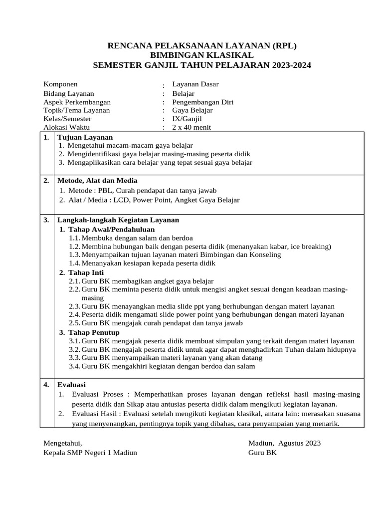 4. RPL GAYA BELAJAR | PDF