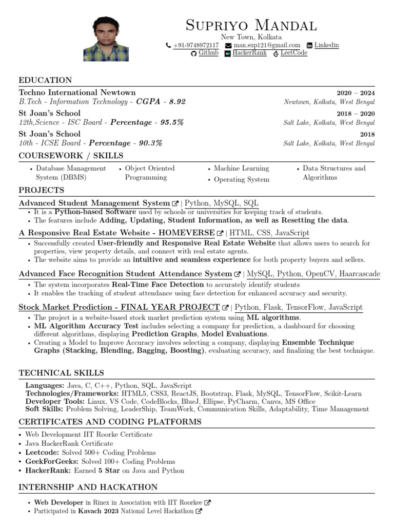 Deloitte Resume PDF