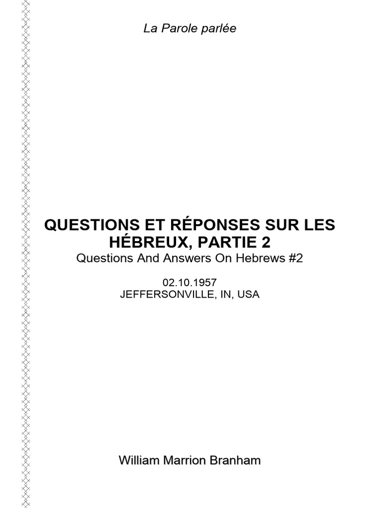 Questions and answers on hebrews 2 2 pdf