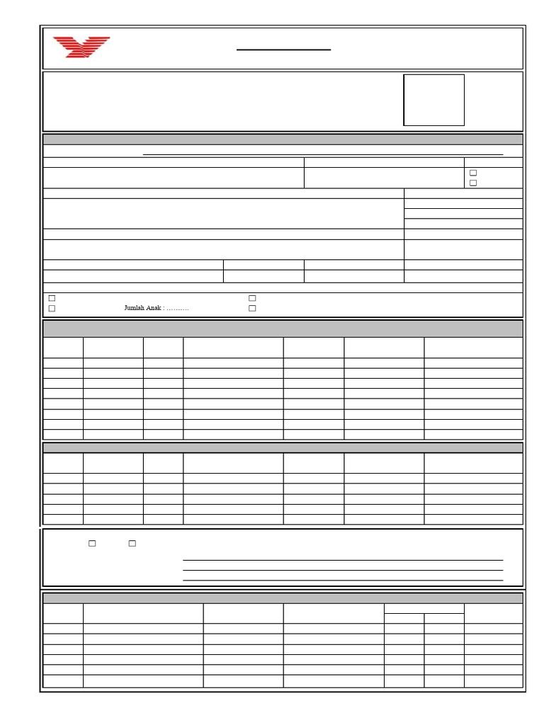 Form data pribadi pelamar pdf
