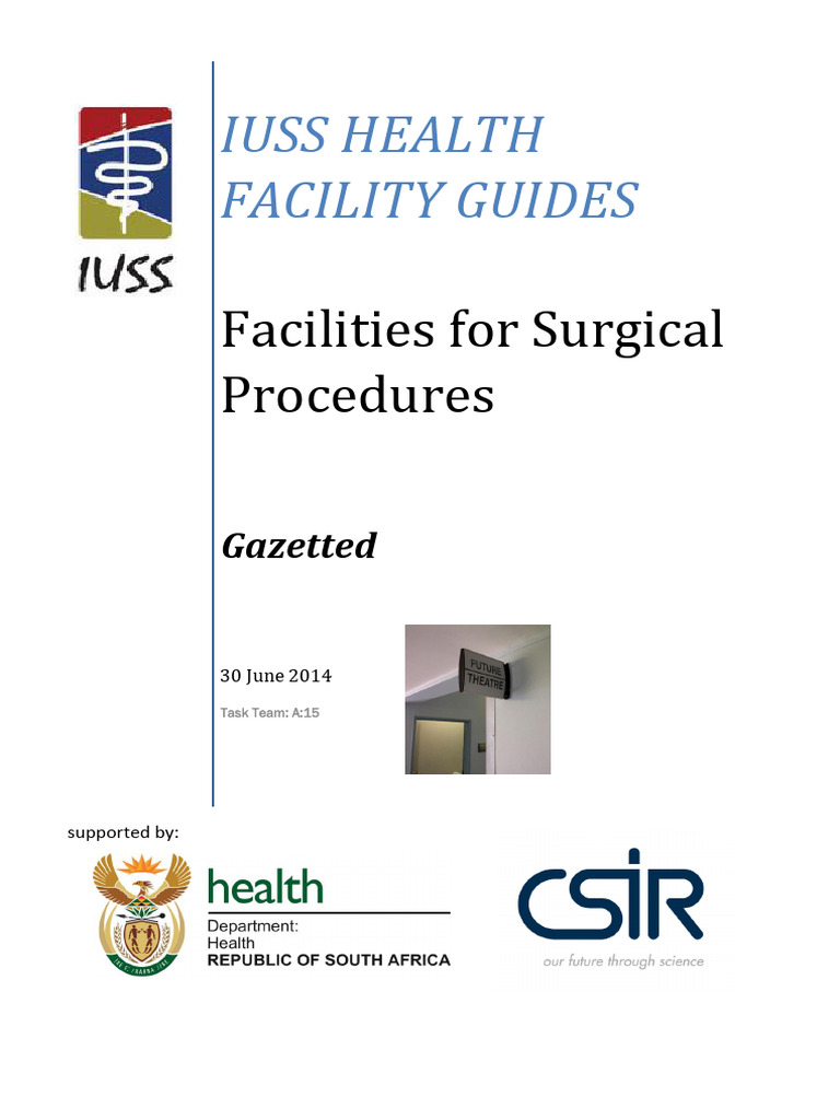 IUSS Facilities For Surgical Procedures - Gazetted | PDF