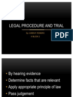Legal Procedure and Trial